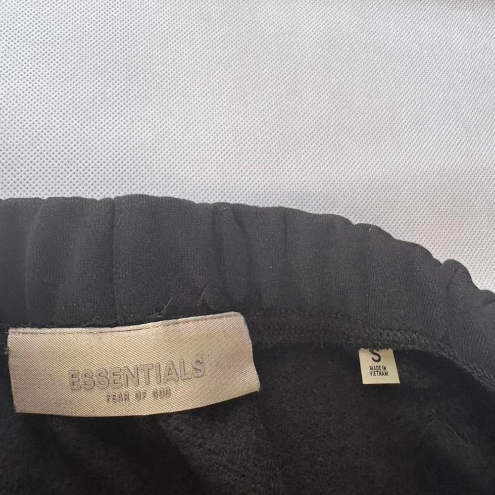Fear of God Essentials Sweatpants Black Fleece Joggers Mens Size Small - Picture 4 of 5